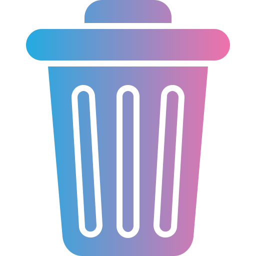 мусорное ведро Generic gradient fill иконка