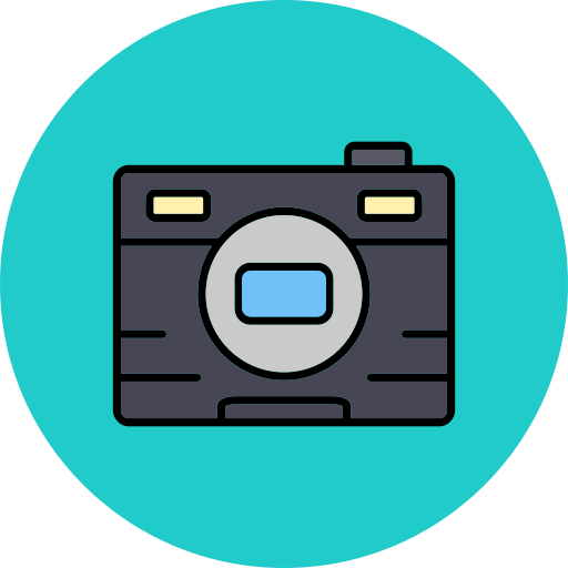 Photo camera Generic color lineal-color icon