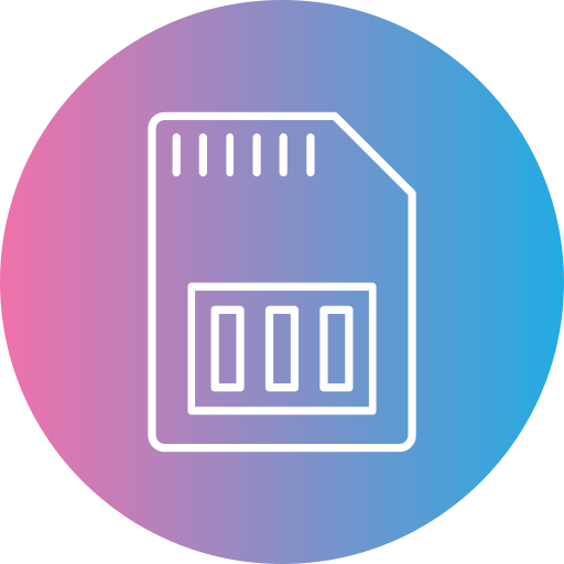 Sd card Generic gradient fill icon