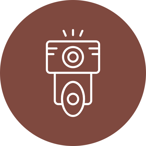 Camera flash Generic color fill icon