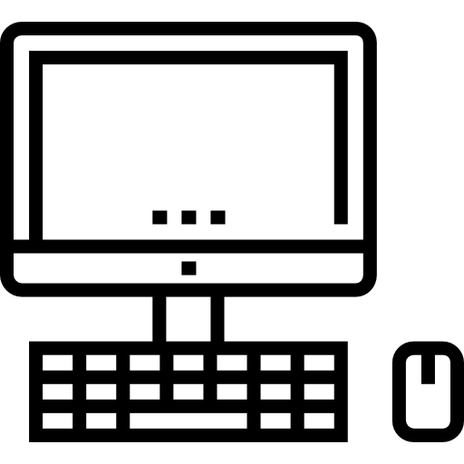컴퓨터 Detailed Straight Lineal icon