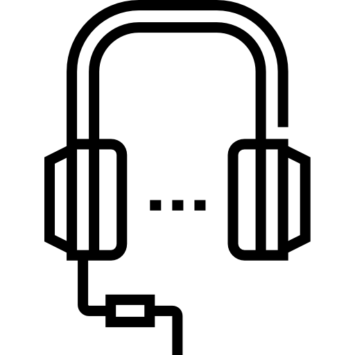 kopfhörer Detailed Straight Lineal icon