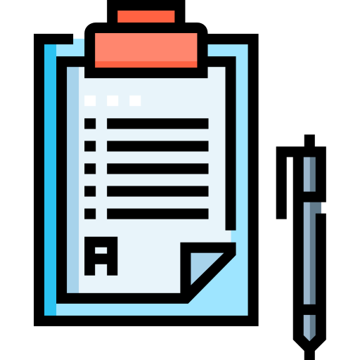 Exam Detailed Straight Lineal color icon