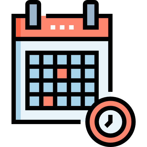 Calendar Detailed Straight Lineal color icon