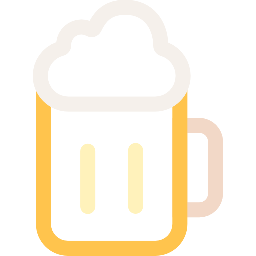 cerveza Basic Rounded Lineal Color icono