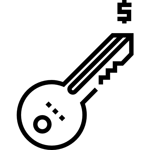 鍵 Detailed Straight Lineal icon
