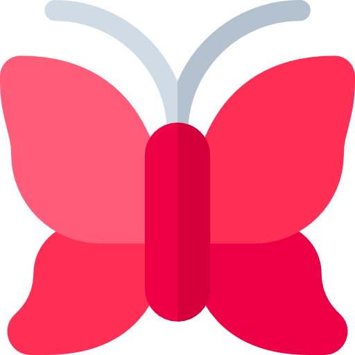 vlinder Basic Rounded Flat icoon