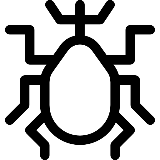 punaise Basic Rounded Lineal Icône