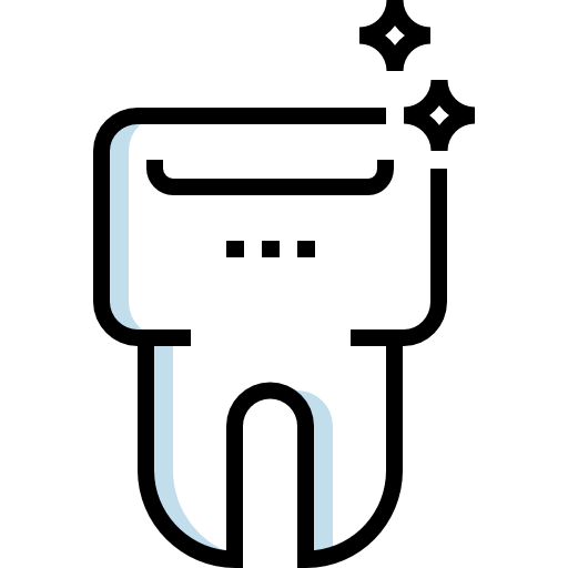 dente Detailed Straight Lineal color icona