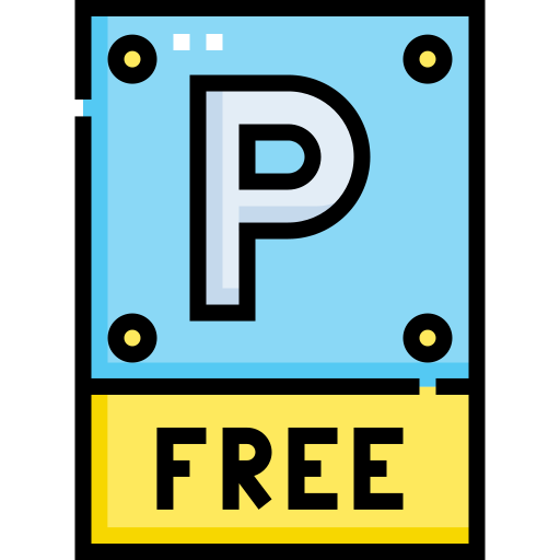 parking gratuit Detailed Straight Lineal color Icône