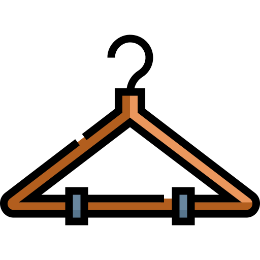 kledinghanger Detailed Straight Lineal color icoon