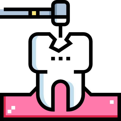 dente Detailed Straight Lineal color icona