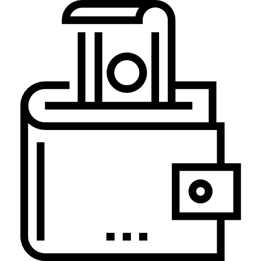 portafoglio Detailed Straight Lineal icona