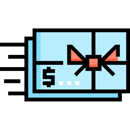 Gift card Detailed Straight Lineal color icon