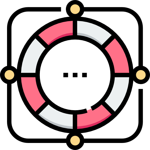 Спасательный круг Detailed Straight Lineal color иконка