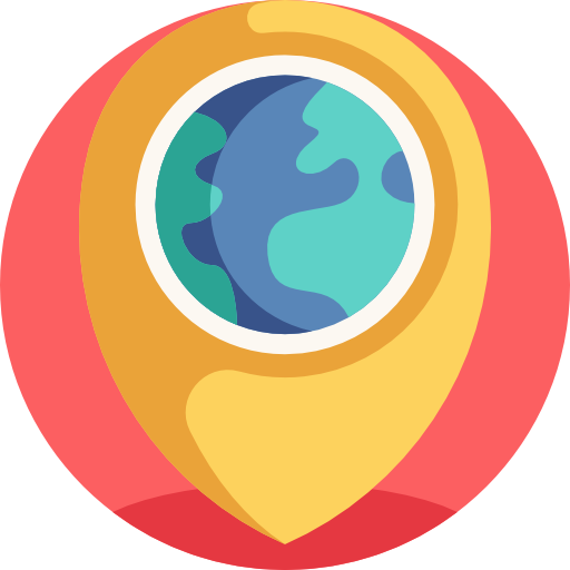 geografía Detailed Flat Circular Flat icono