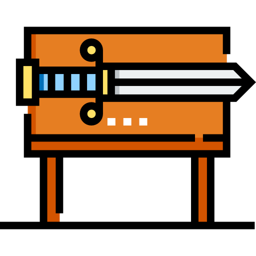 schwert Detailed Straight Lineal color icon