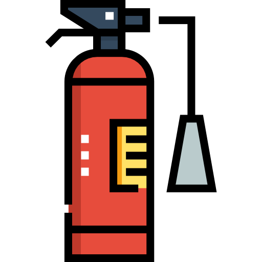 extintor de incendios Detailed Straight Lineal color icono