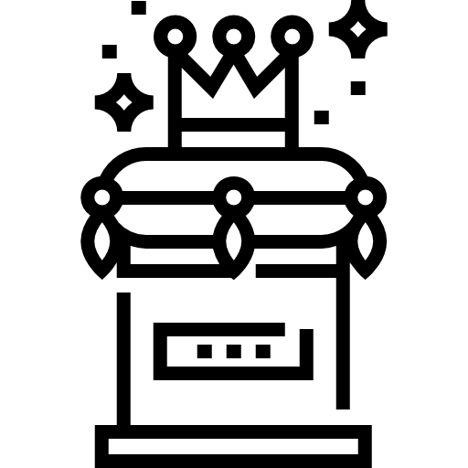 korona Detailed Straight Lineal ikona