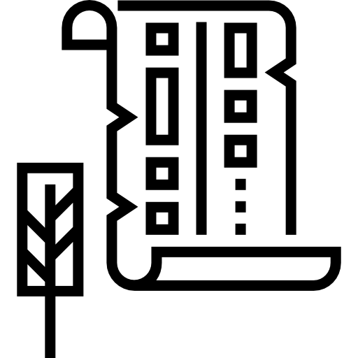 papirus Detailed Straight Lineal ikona