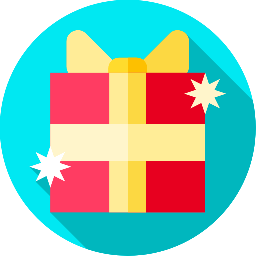 Gift Flat Circular Flat icon