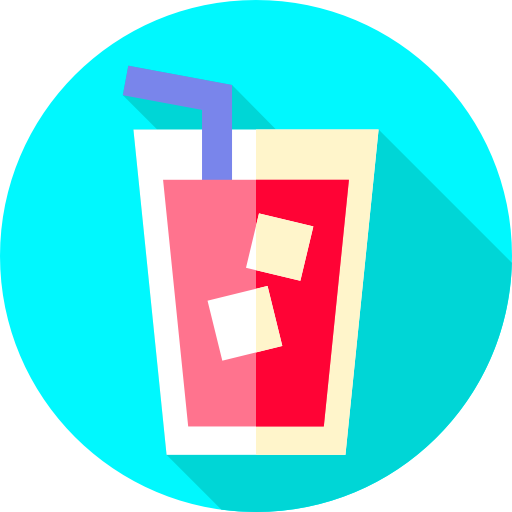 Soda Flat Circular Flat icon