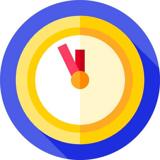 zegar ścienny Flat Circular Flat ikona