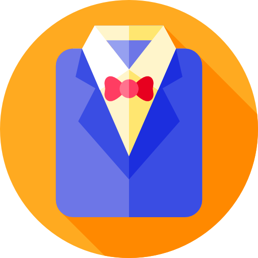 スーツ Flat Circular Flat icon