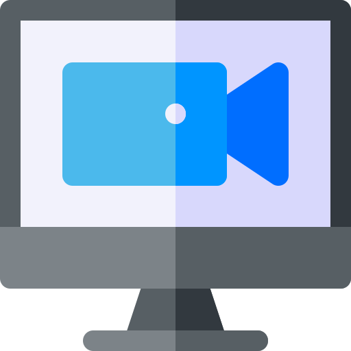 ビデオ通話 Basic Rounded Flat icon