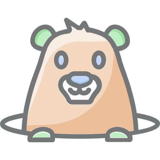 Pet groundhog Generic color lineal-color icon