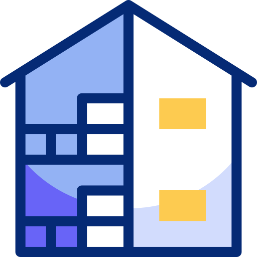 家 Basic Accent Lineal Color icon