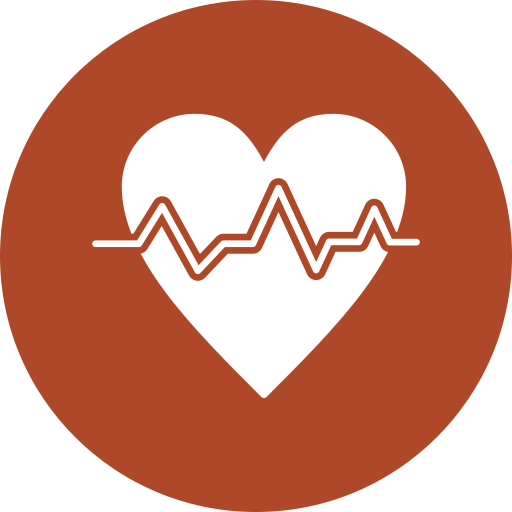 Pulse rate Generic color fill icon