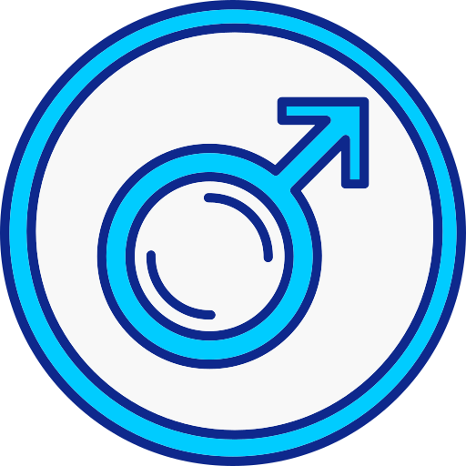 símbolo masculino Generic color lineal-color icono
