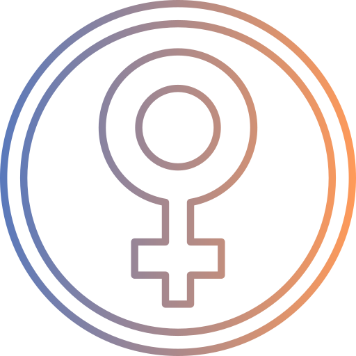 simbolo femminile Generic gradient outline icona