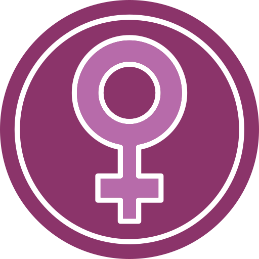 simbolo femminile Generic color fill icona