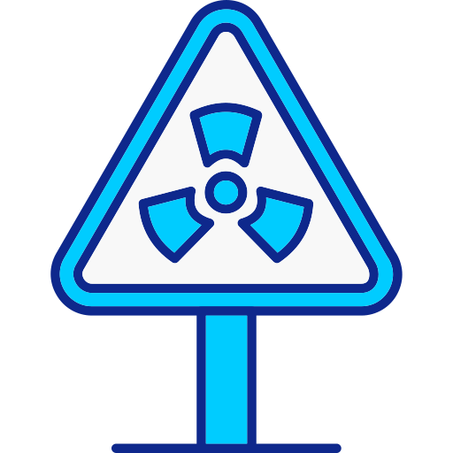 Radiation sign Generic color lineal-color icon