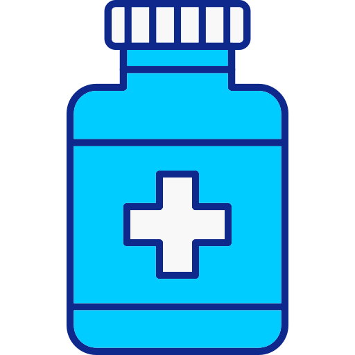Бутылочка с лекарством Generic color lineal-color иконка
