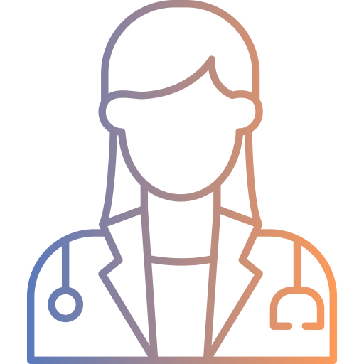 Female doctor Generic gradient outline icon