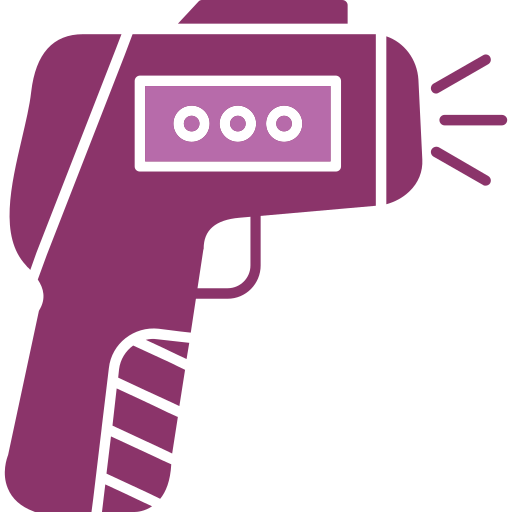 pistola termómetro Generic color fill icono