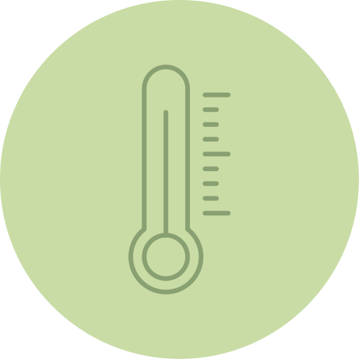 thermometer Generic color fill icoon