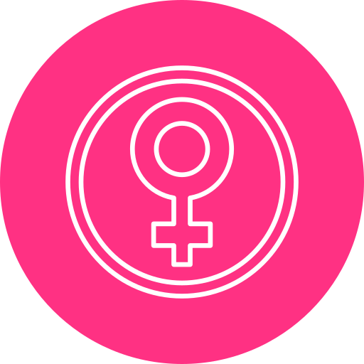 vrouwelijk symbool Generic color fill icoon