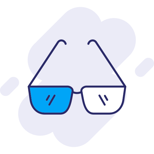 lunettes Generic color lineal-color Icône