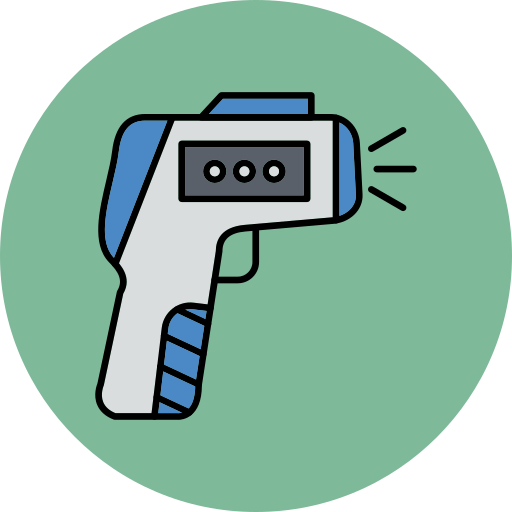 pistola termómetro Generic color lineal-color icono