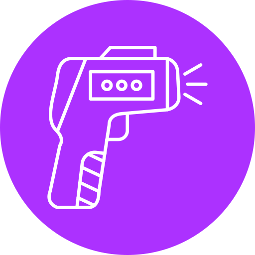 pistola termómetro Generic color fill icono