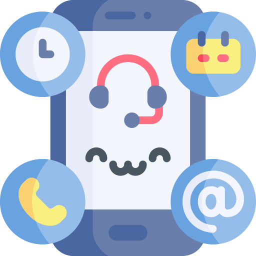 Virtual assistant Kawaii Flat icon