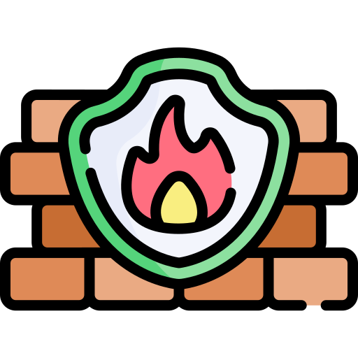 firewall Kawaii Lineal color icona