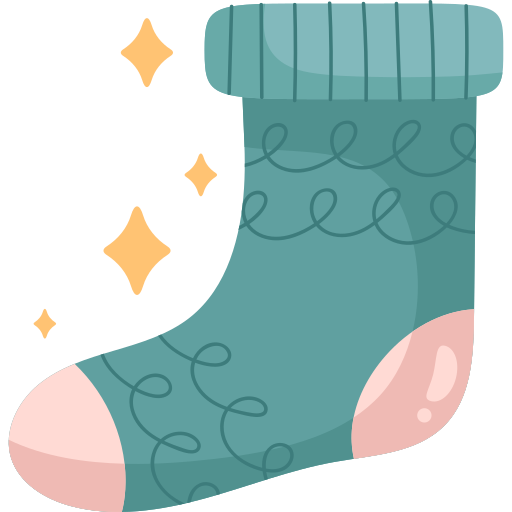 Рождественские носки Generic Sticker Color Fill иконка