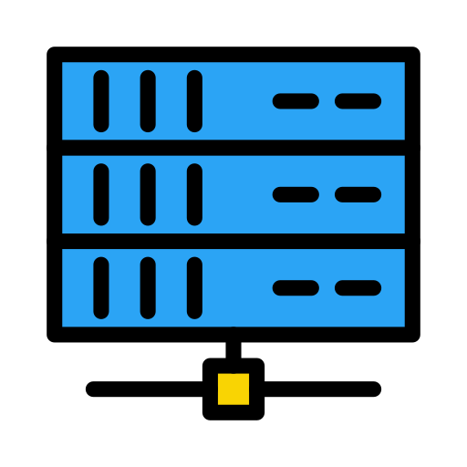 database Generic color lineal-color icoon