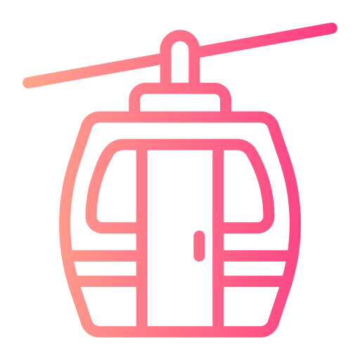 teleférico Generic gradient outline icono