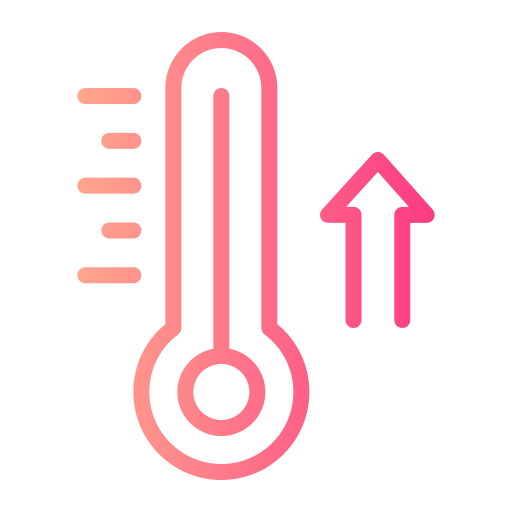 hohe temperatur Generic gradient outline icon